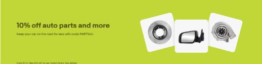 10% off auto parts and more — Ebay coupon